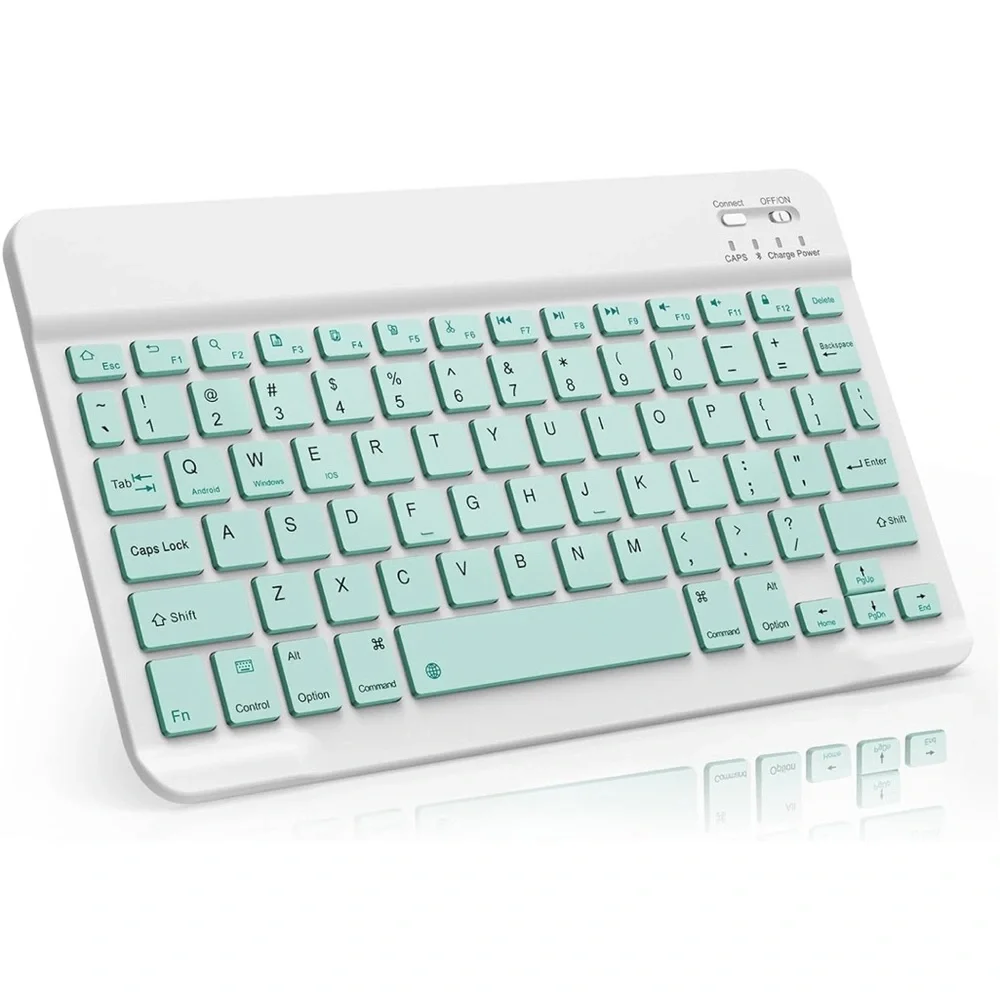Wireless Bluetooth Keyboard for Tablets - Mint Green
